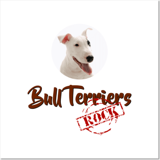 Bull Terriers Rock! Posters and Art